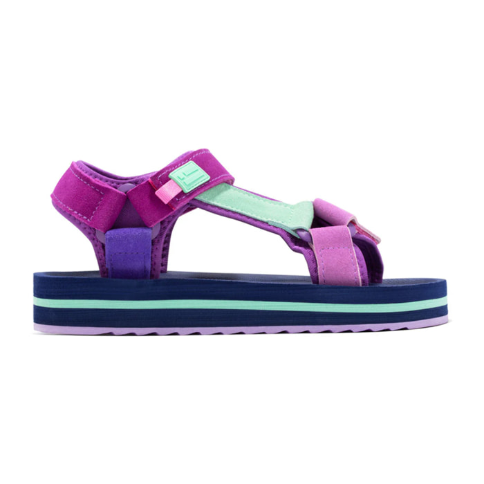 Sandalias Mujer Forest High Franjas Multicolor