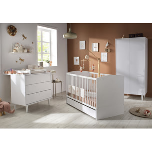 Lit bébé évolutif 70x140 - Little Big Bed - têtes de lit panneaux
