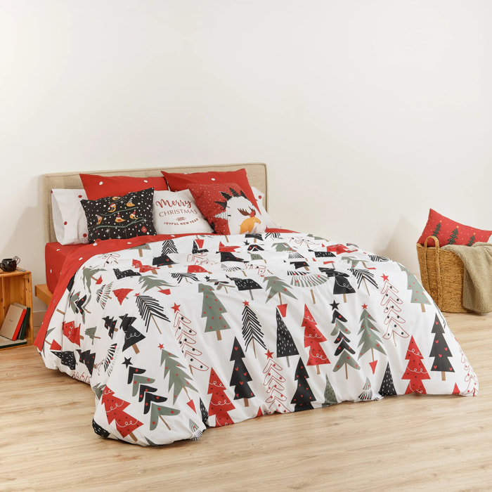Housse de couette avec clics 100% coton Laponia 50