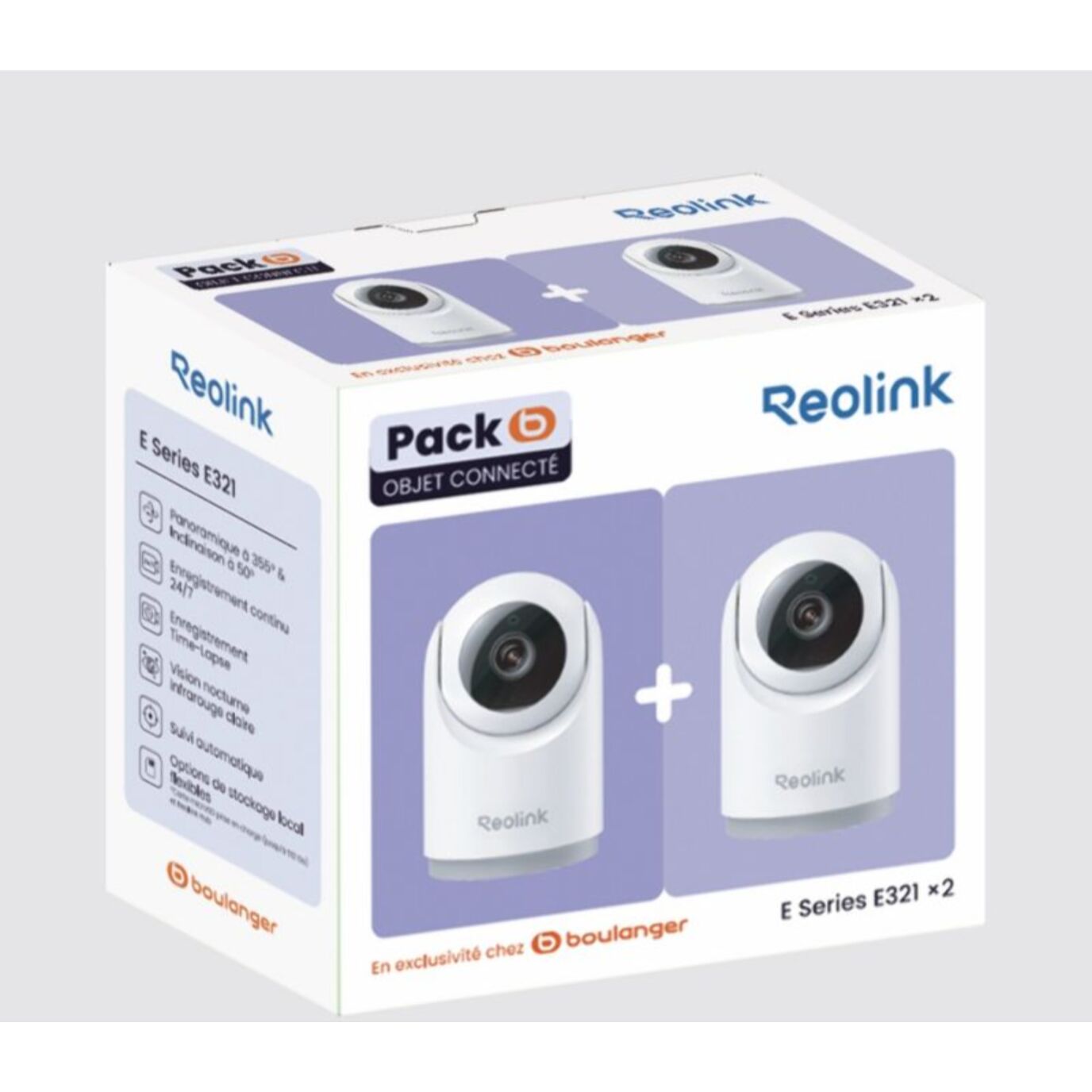Caméra de surveillance REOLINK Pack 2xE321