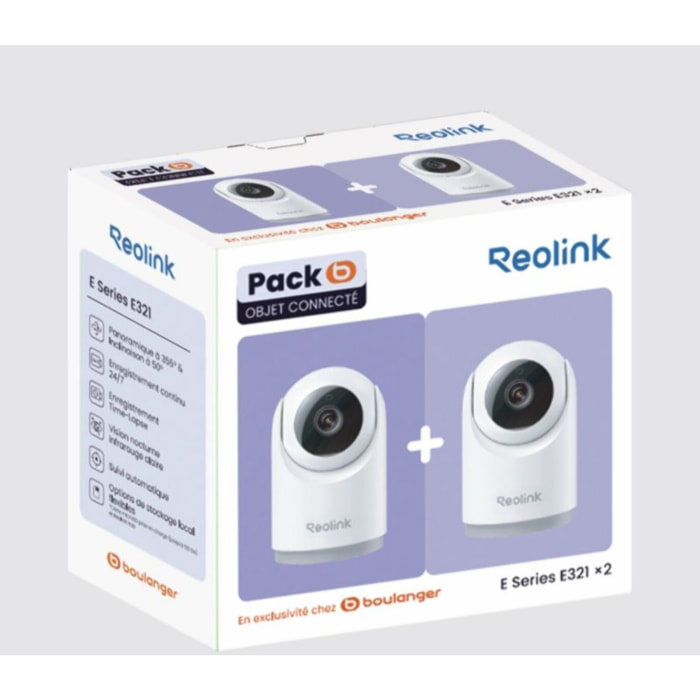 Caméra de surveillance REOLINK Pack 2xE321