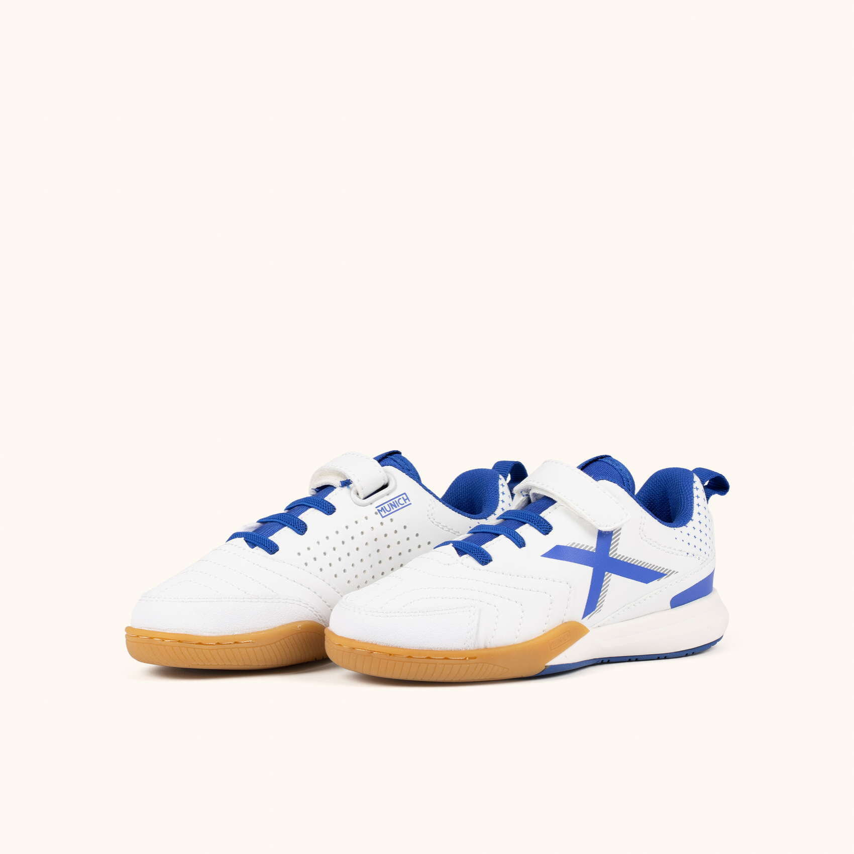 Zapatilla de Fútbol Sala para Niños con Cordones Elásticos y Velcro MUNICH RONDITO KID ELASTIC LACES 14