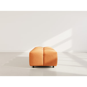 Adelaide - pouf en tissu texturé - Terracotta