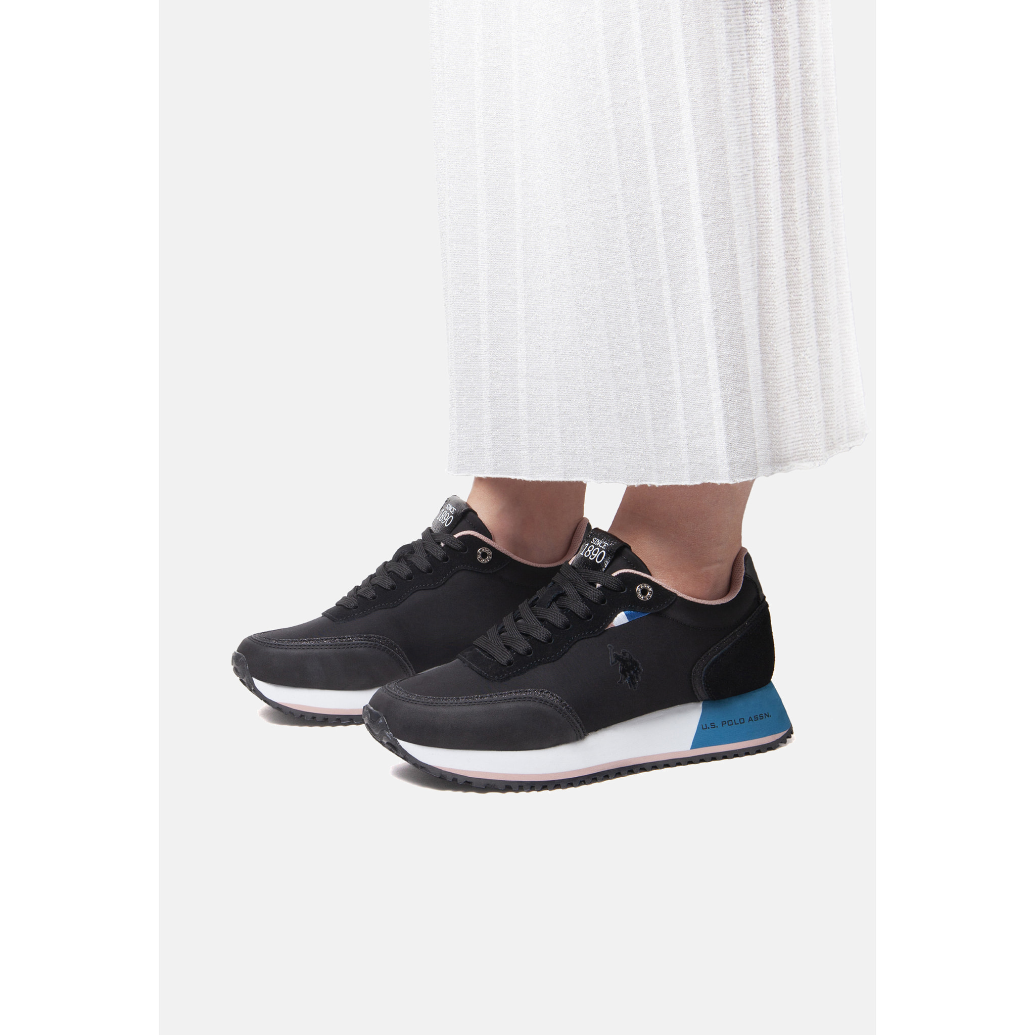 U.S. Polo Assn. - Sneakers SACHA007W/5NS1 in sintetico per donna