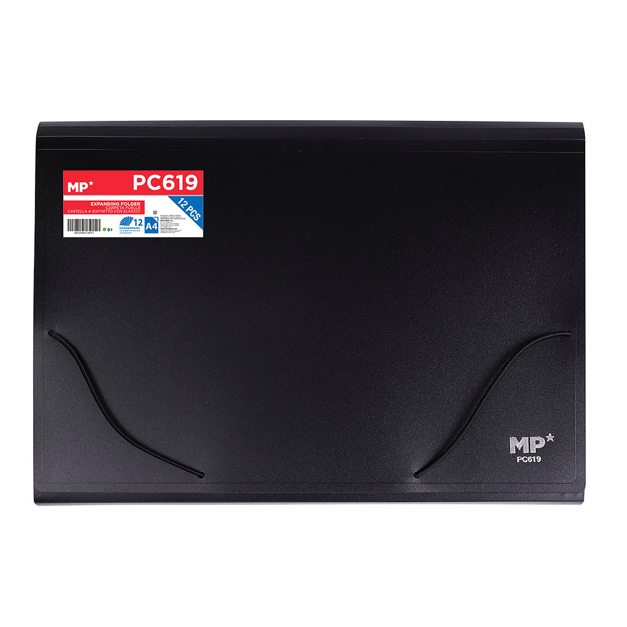 CARPETA FUELLE A4 CON GOMA MULTICOLOR