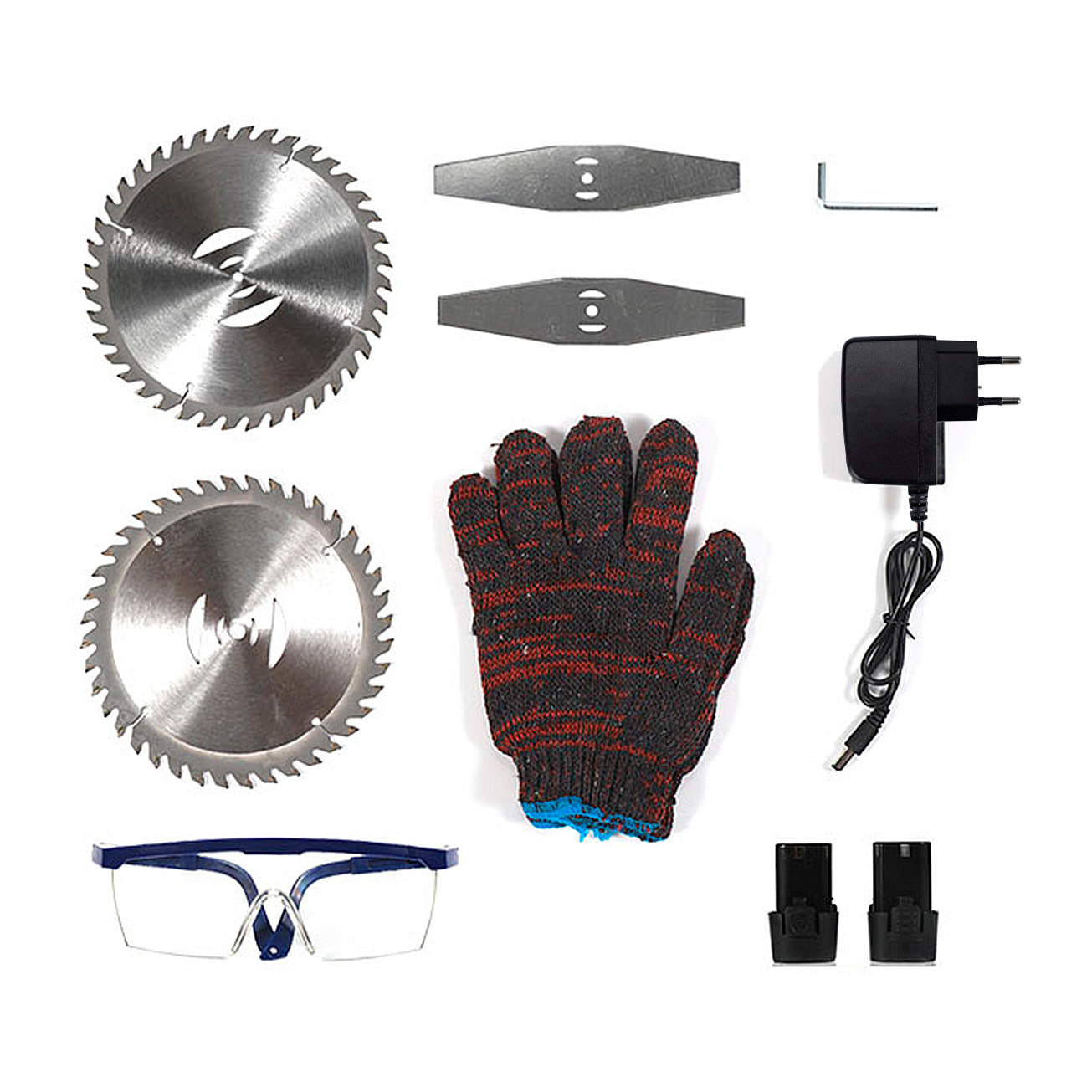 Desbrozadora 12V con 10000rpm, 400W de potencia y DOBLE BATERIA 4500mAh. 2 alturas.