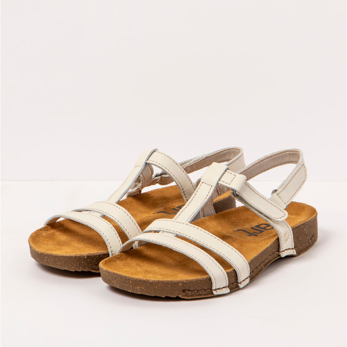 Sandalias 0946 NAPPA CREAM/ I BREATHE color Cream
