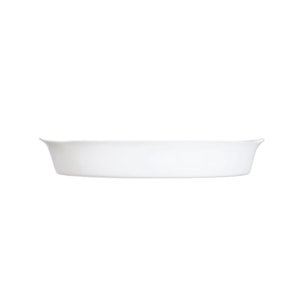 Plat à tarte blanc 28cm Smart Cuisine Carine 250°C  - Luminarc - Opale culinaire extra léger et résistant