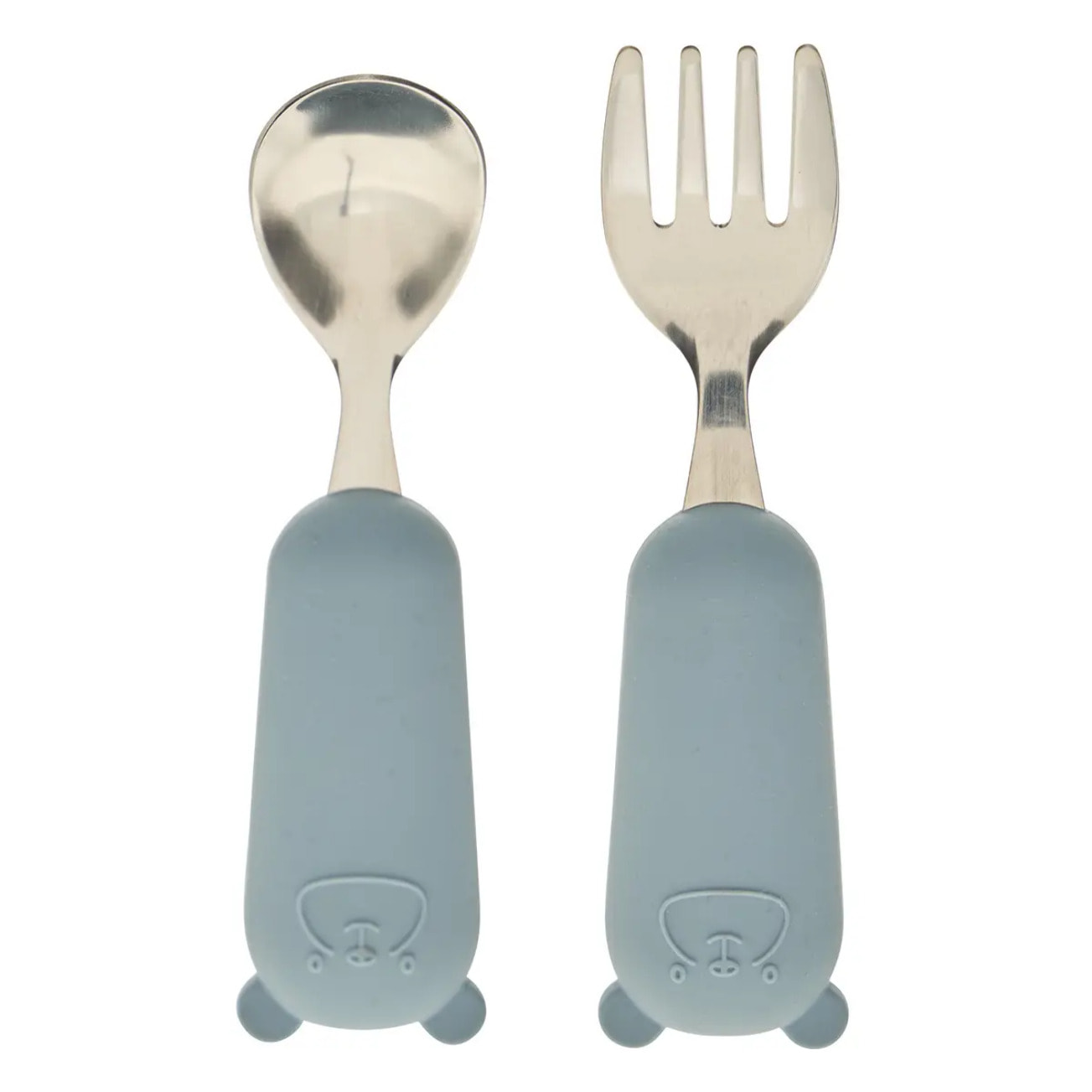 Set couverts cuillère et fourchette Yum l.16,5cm bleu