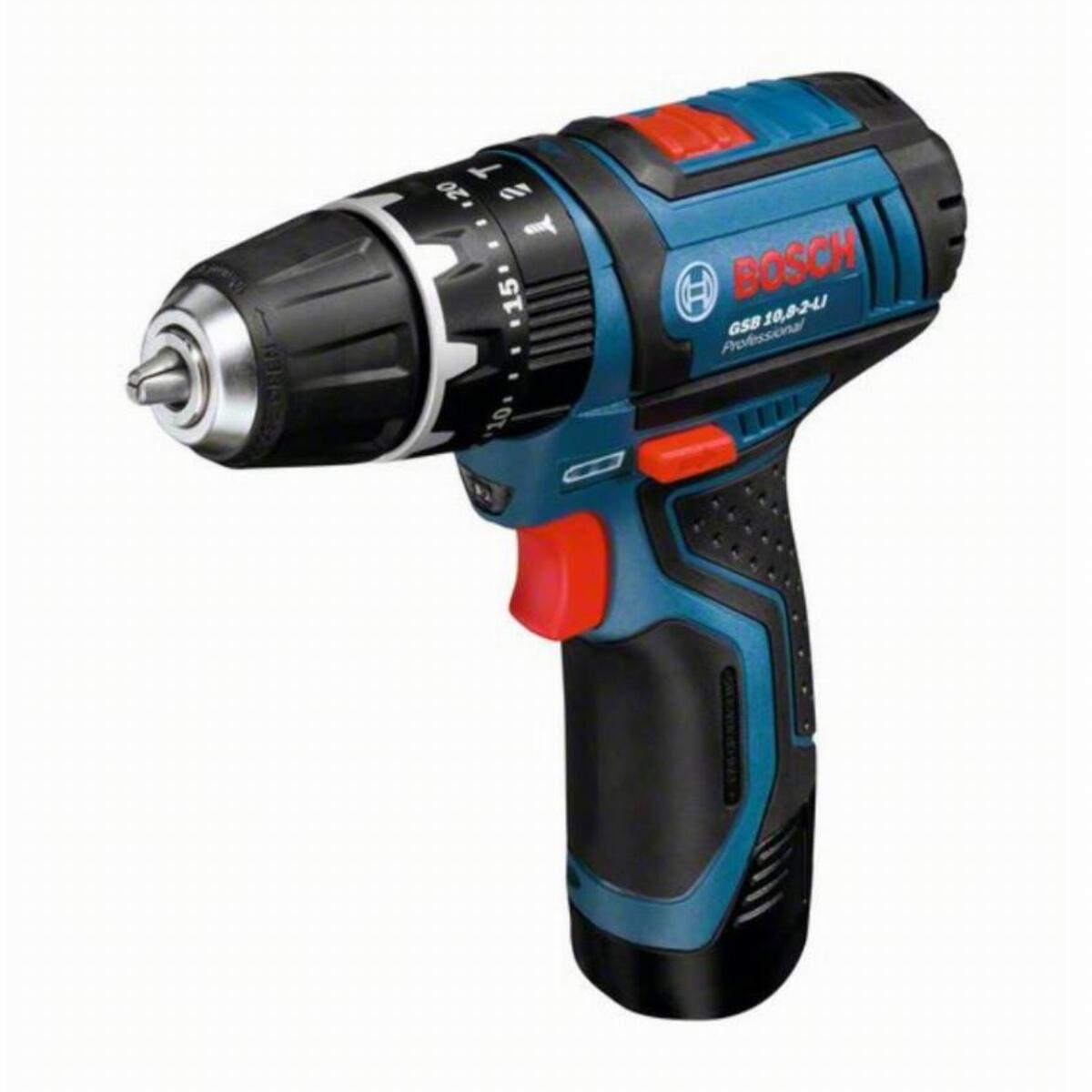 Perceuse visseuse à percussion BOSCH - GSB 10.8 V-LI sans chargeur ni batterie - 0 601 9B6 90E
