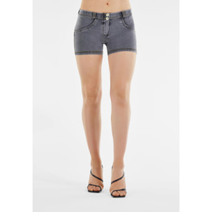 Shorts push up WR.UP® sostenibili in jersey effetto denim