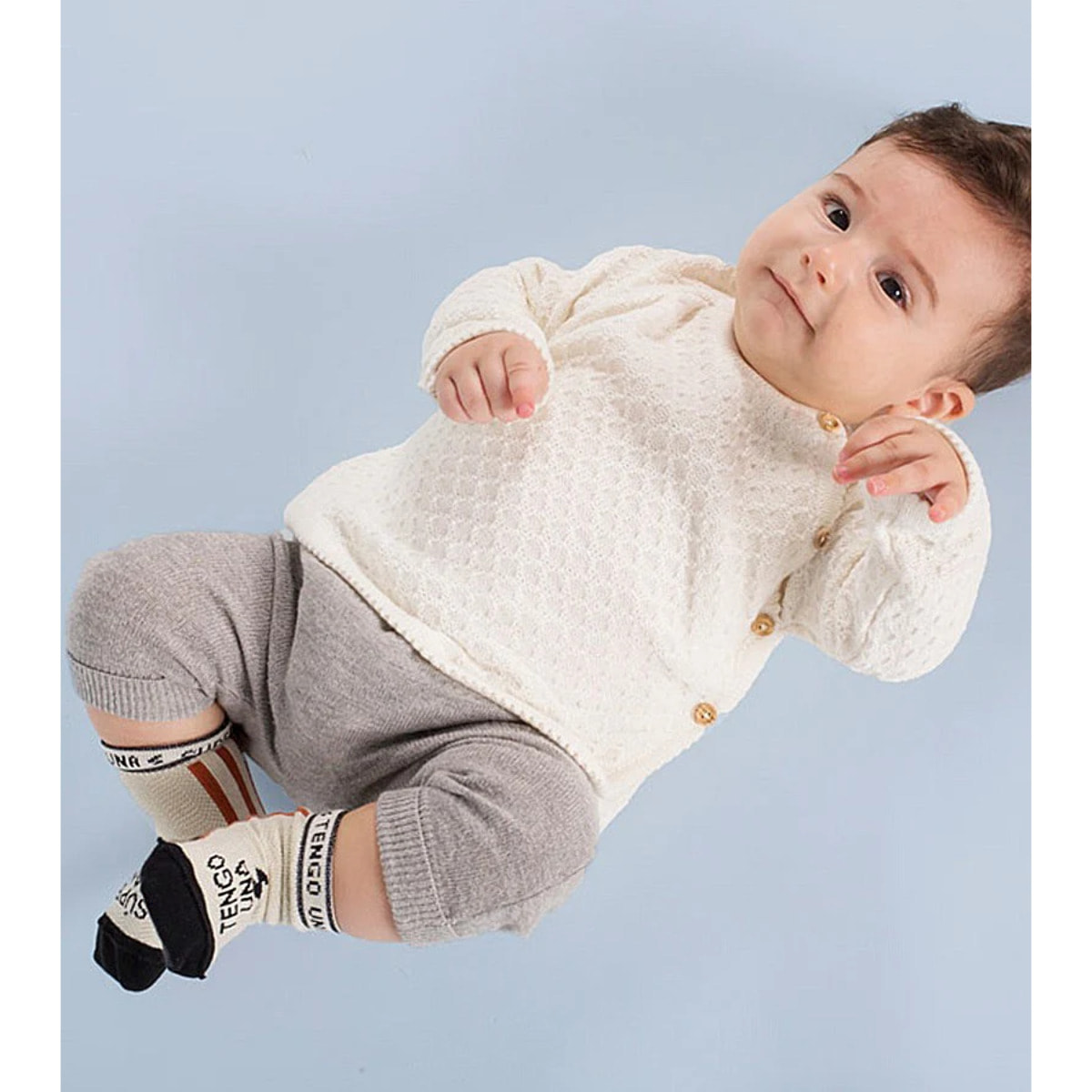 Mini Calcetines "Tengo una súpermamá" RAYAS talla 23-26