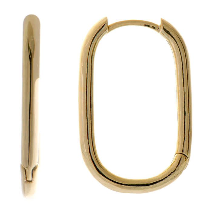 Pendientes acabados en oro amarillo de 18K - Tosith