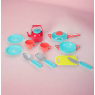 Well home set de cocina infantil de 11 articulos surtidos