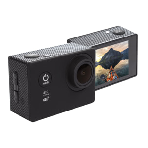 Fotocamera sportiva Garrix 4K con WIFI, batteria da 900 mAh e impermeabile fino a 30 m con custodia impermeabile.