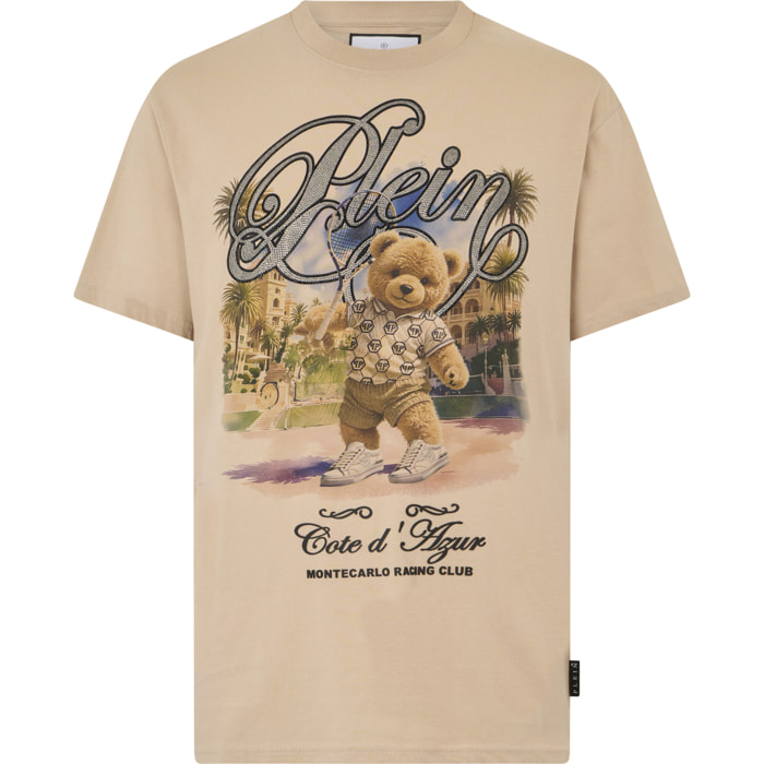 PHILIPP PLEIN Round Neck T-Shirt Teddy Tennis