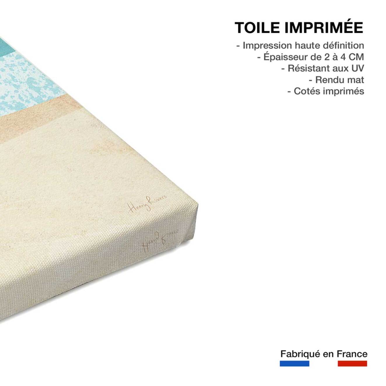 Tableau de surf droite parfaite  Toile imprimée