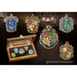 Harry Potter Spille Con Replica 5 Stemmi Casate Di Hogwarts Noble Collection