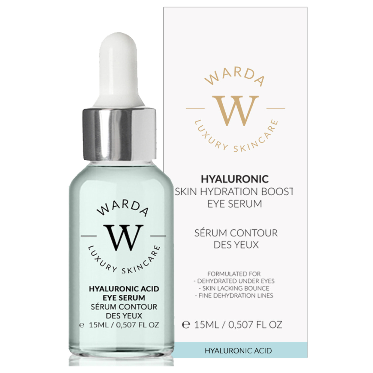 SERUM PARA OJOS CON ÁCIDO HIALURÓNICO IMPULSANTE LA HIDRATACIÓN DE LA PIEL 15ml