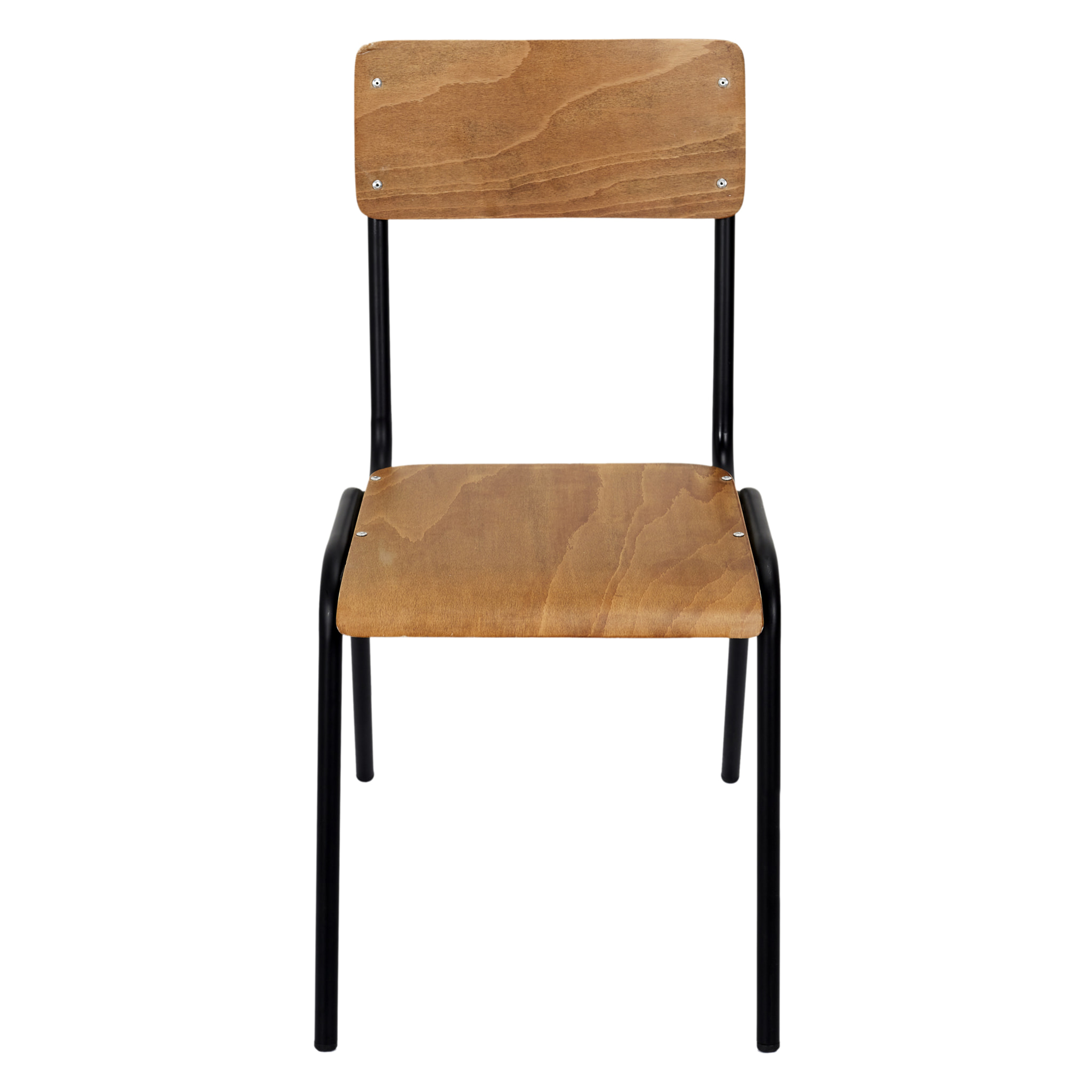 Chaise Ecolier Noir - Lot De 4