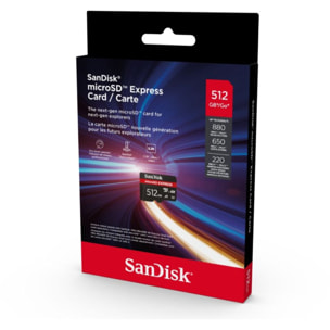 Carte Micro SD SANDISK EXPRESS 512GB SWITCH
