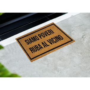 Zerbino Ingresso Casa Antiscivolo In Cocco Scritte Divertenti Ruba al Vicino