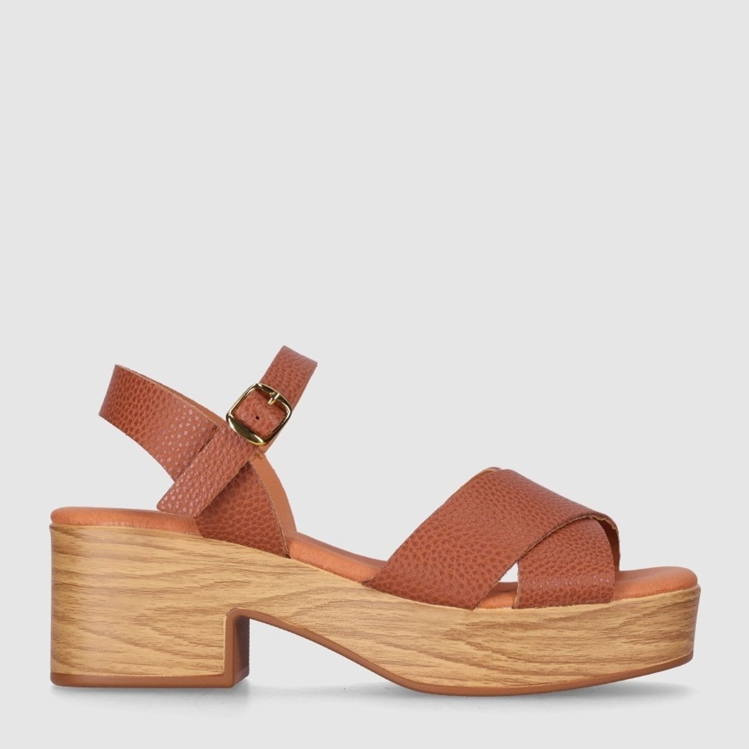 Sandalias de Piel - Cuero - Tacón: 5 cm