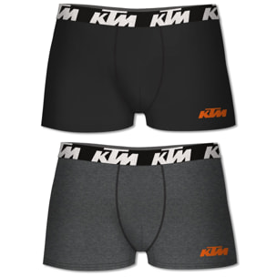 Set de 4 calzoncillos bóxer ktm  negro y gris oscuro