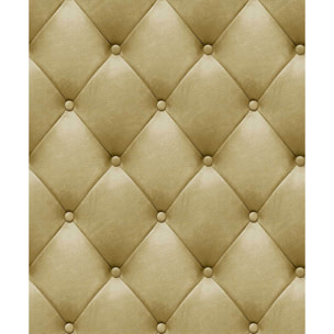 Papier peint capitonné beige élégant
