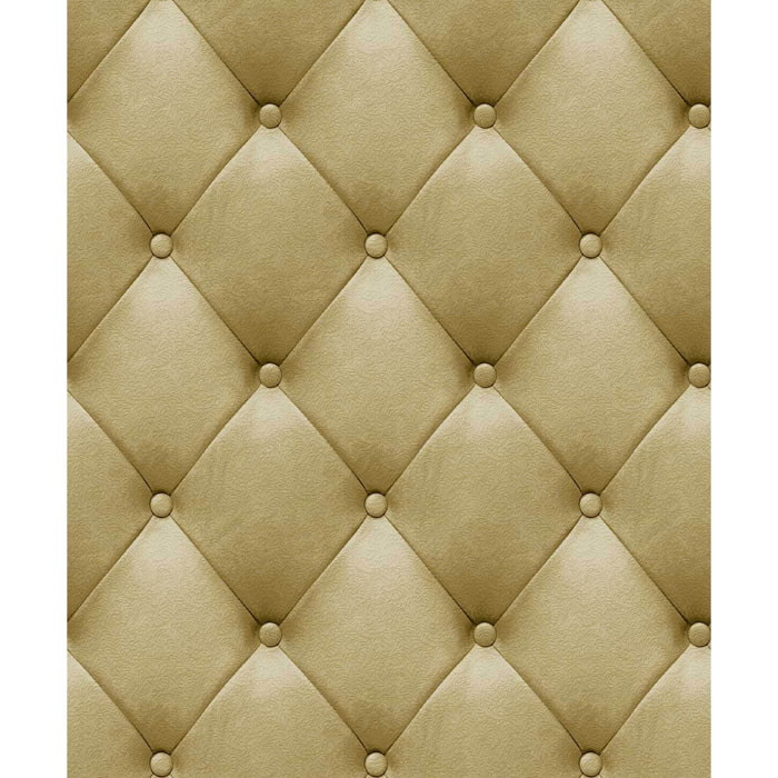 Papier peint capitonné beige élégant