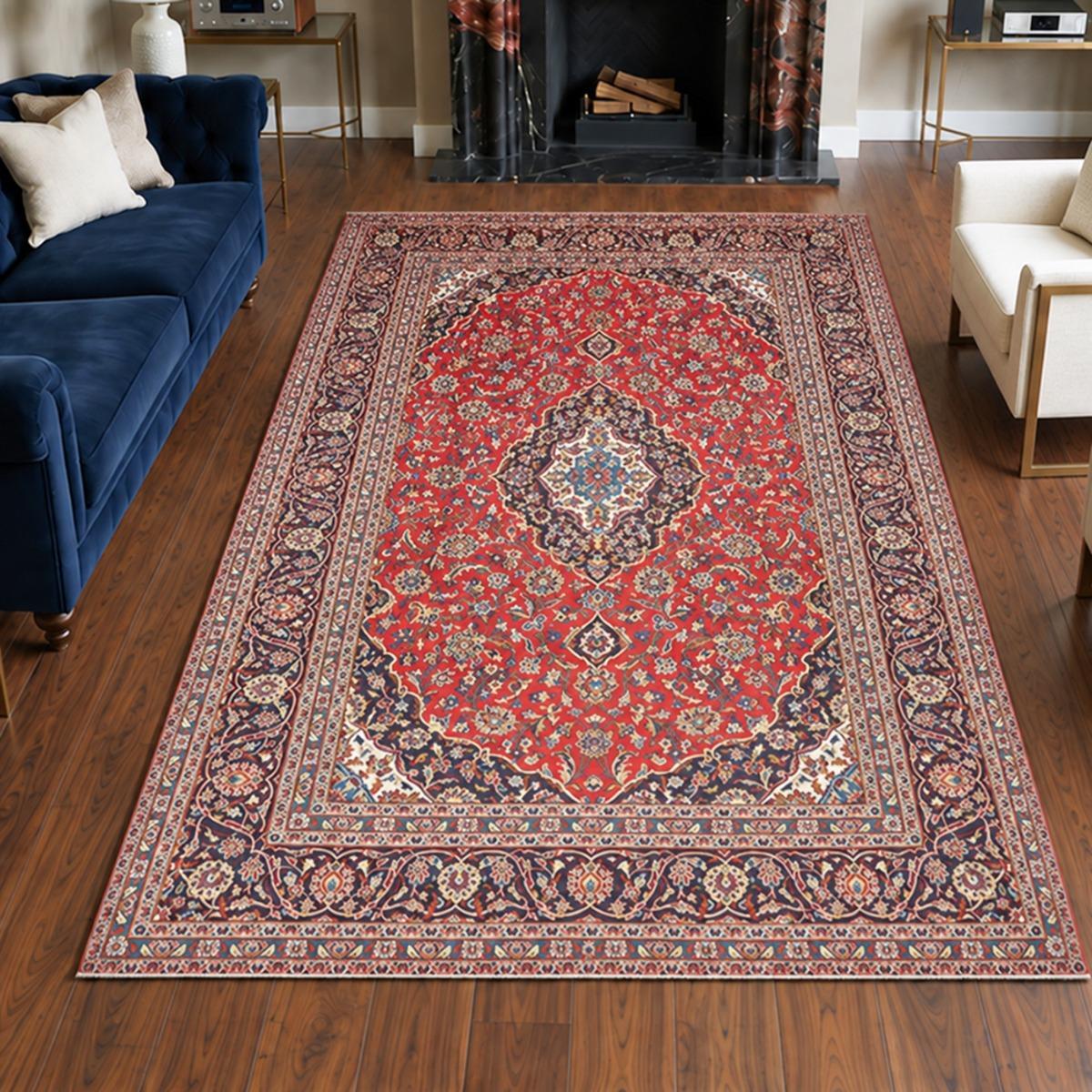 Tapis d'orient au motif oriental, noué main en laine, ABOMIR