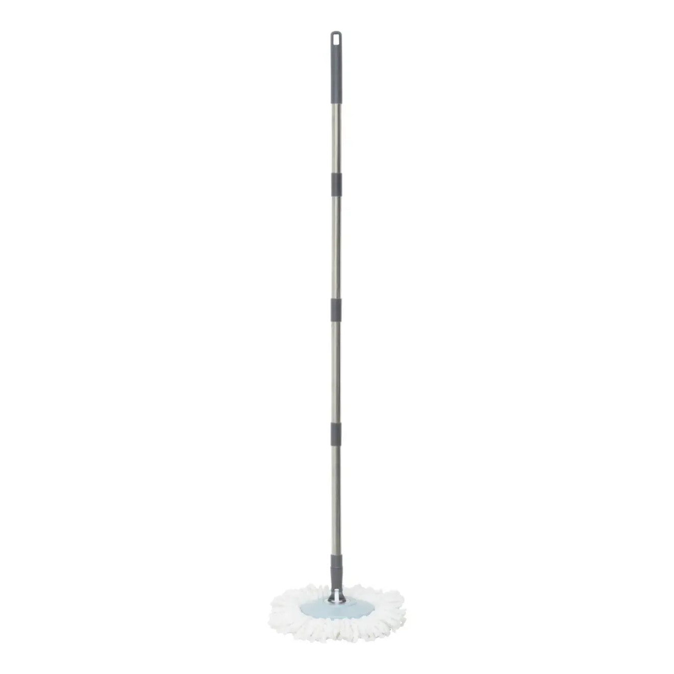 Set serpillère seau 7l + balai microfibre Stepa bleu et taupe