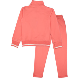 Chándal Leone Bright para niña, sin sudor, con cuello y cremallera.