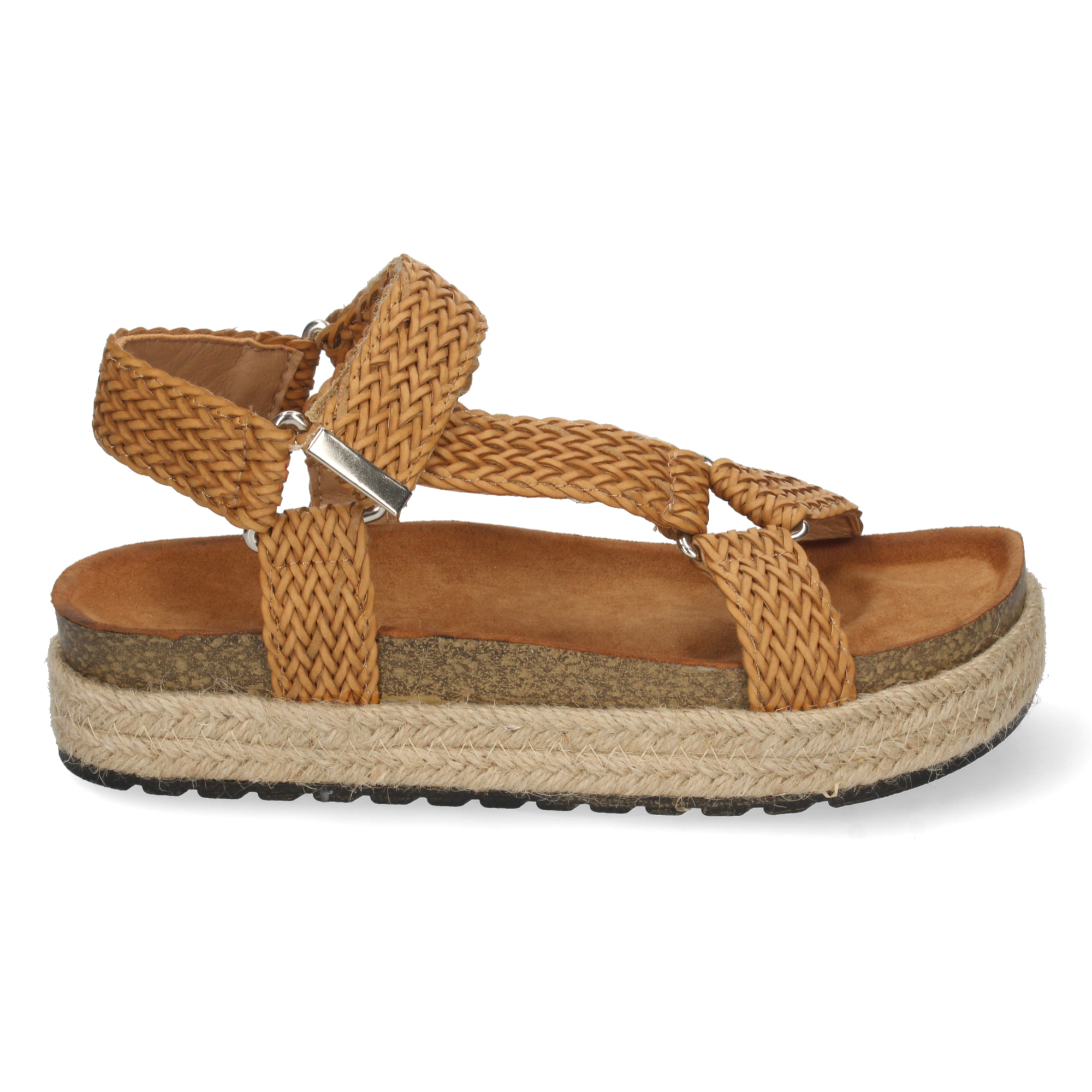 Sandalia con Yute y Cierre de cierre autoadherente