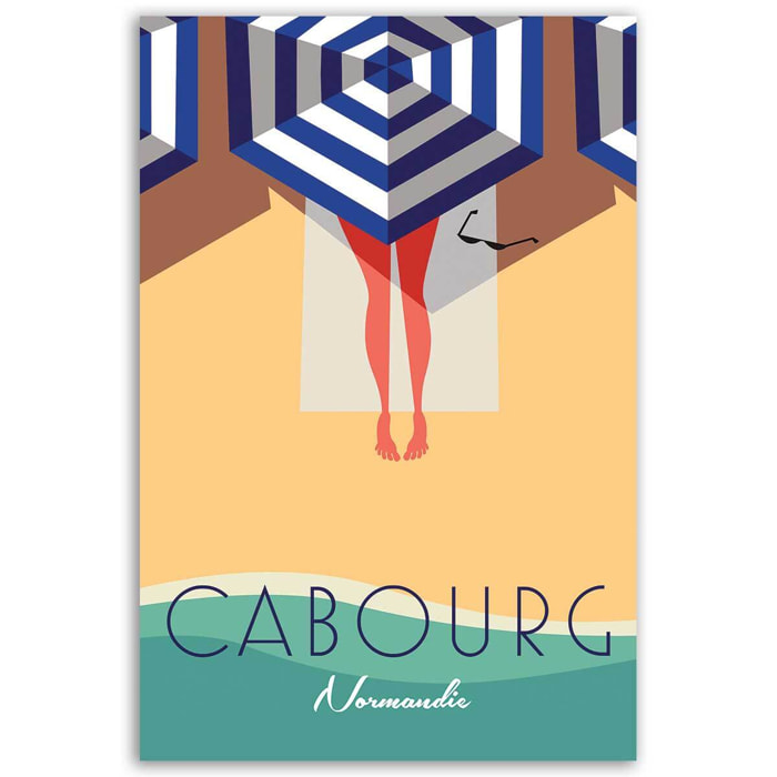 Tableau ville Cabourg Tableau alu Dibond