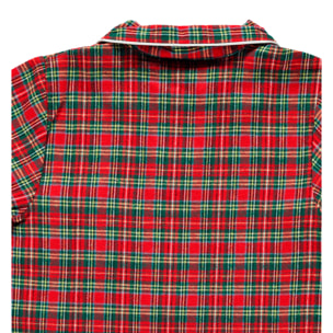 PACK Camicia da notte mamma e bimba DONNA BAMBINA scozzese rosso