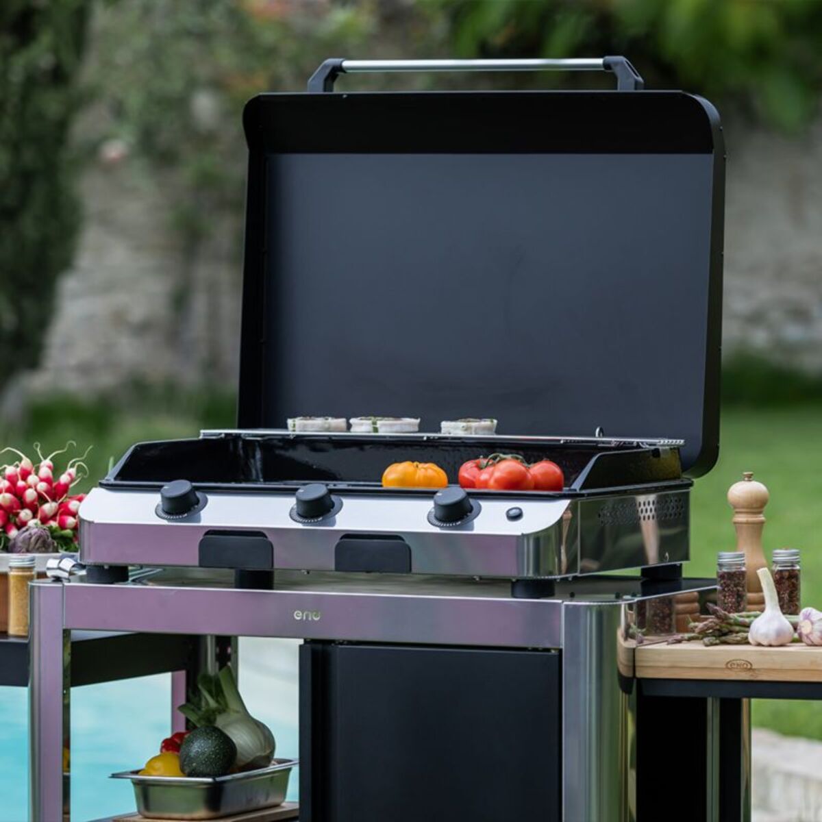 Couvercle plancha ENO couvercle Fusion 75 Noir CPX75