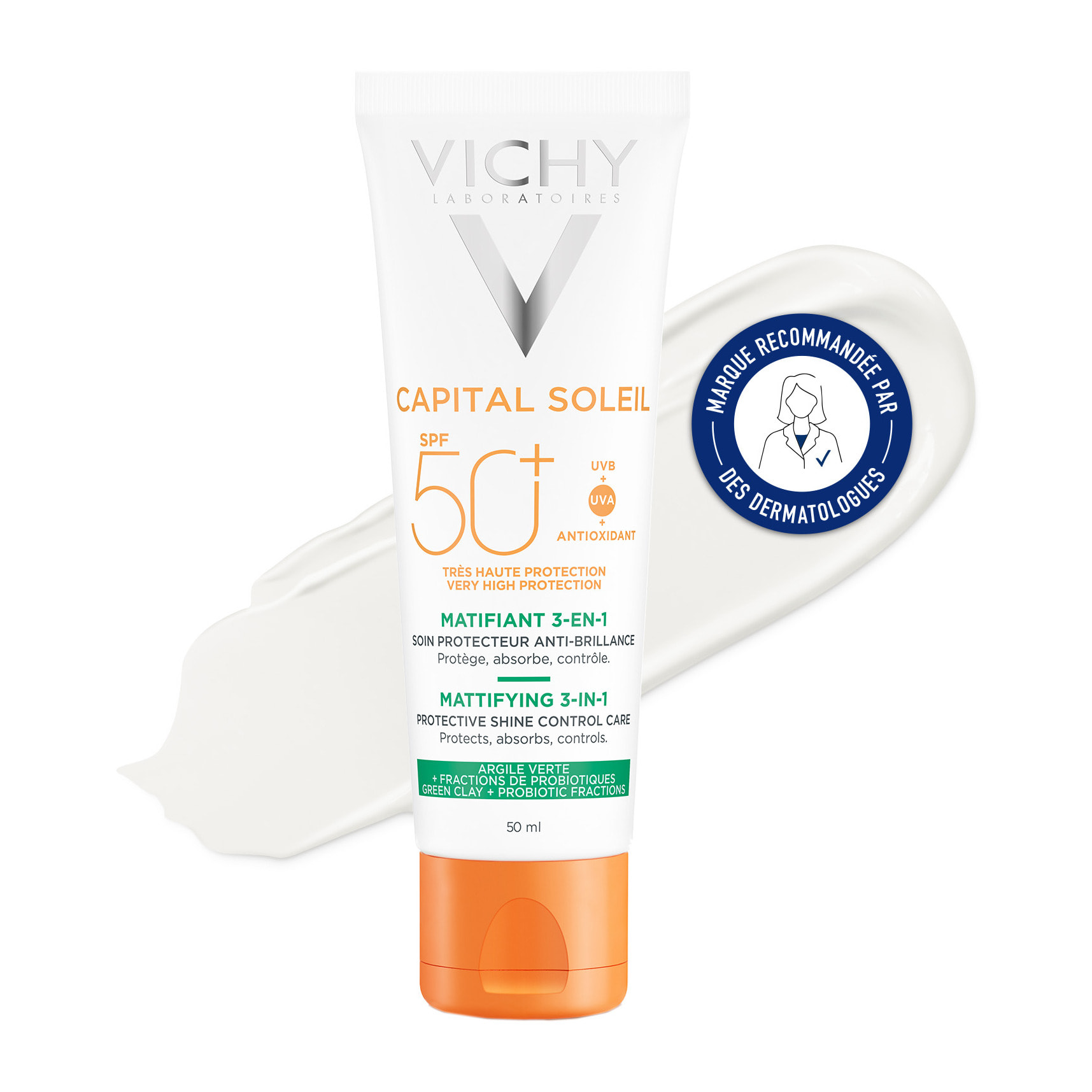 Capital Soleil Matifiant 3-en-1 SPF50+ 50ml