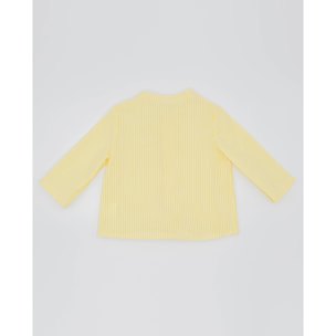 CAMISA RAYAS SERSUKER AMARILLAS BOTONES COCO