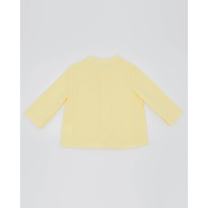 CAMISA RAYAS SERSUKER AMARILLAS BOTONES COCO