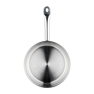 Poêle inox 24x5,5cm induction