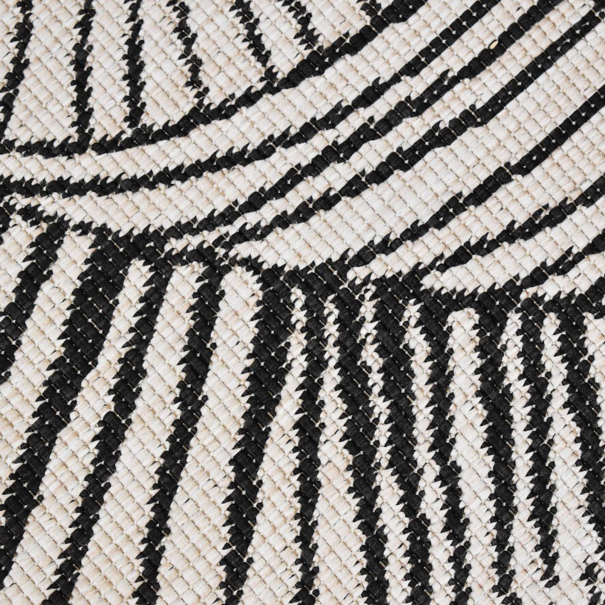 Tapis rond d'extérieur, kilim reversible EX1 B