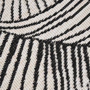 Tapis rond d'extérieur, kilim reversible EX1 B
