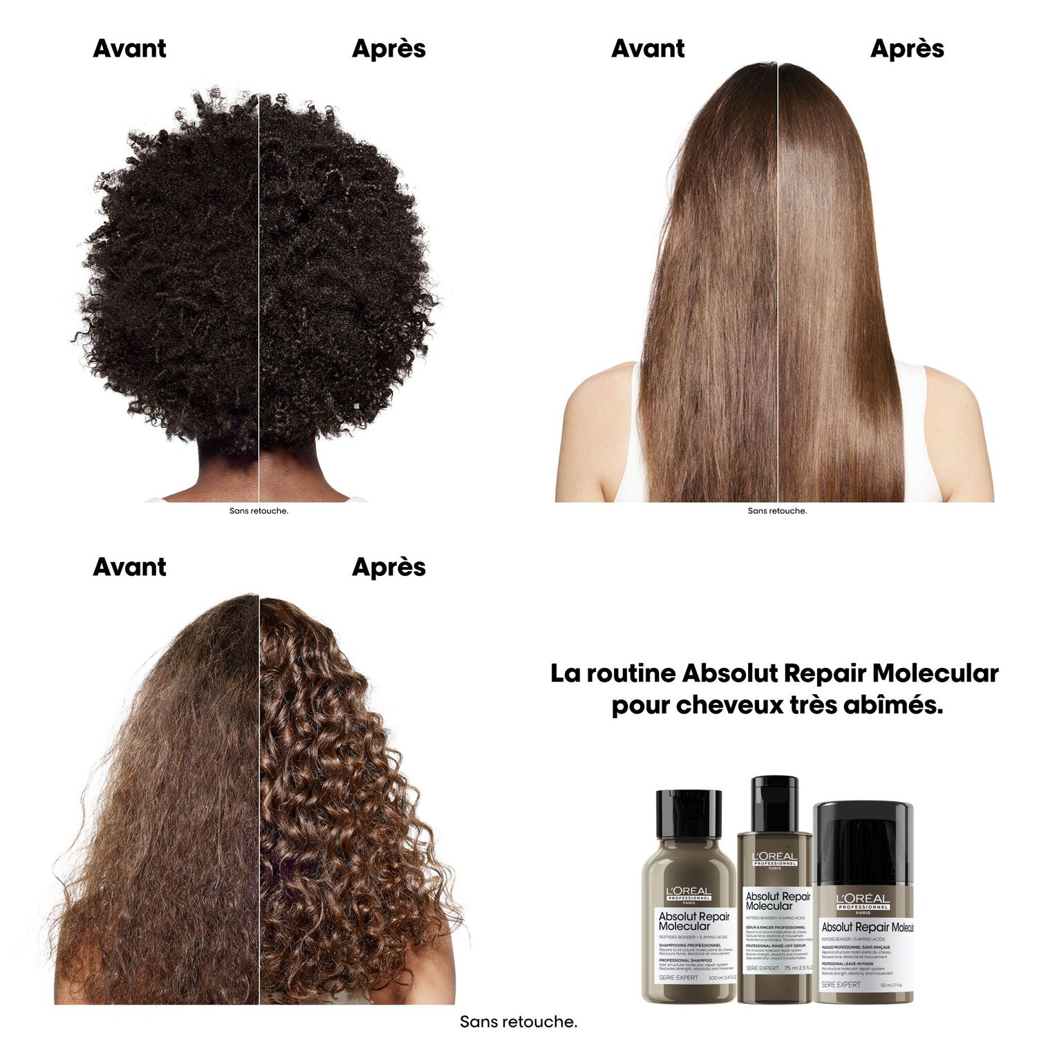 Série Expert Absolut Repair Molecular - Masque Sans Rinçage 50 ml