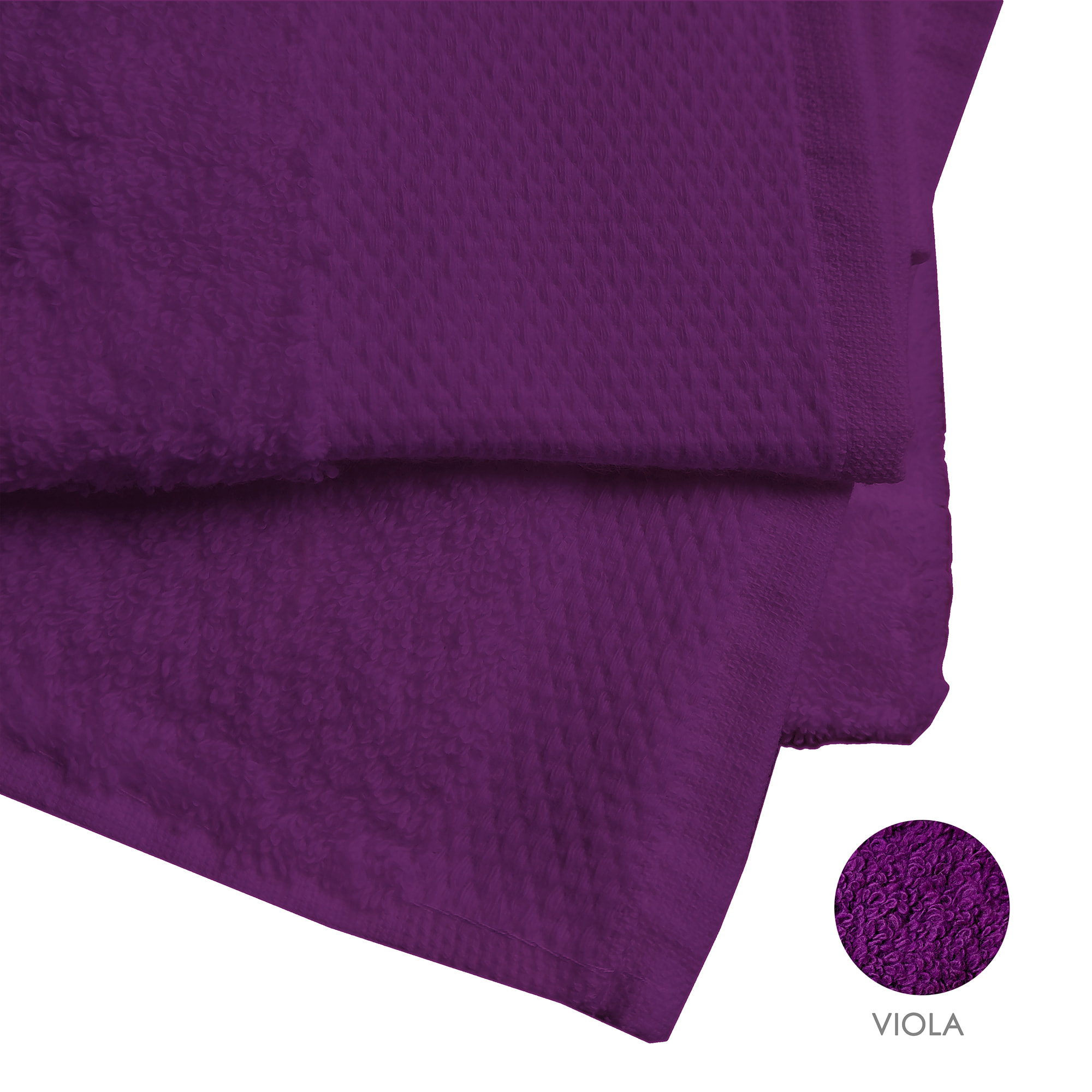 Set salvietta 3 pezzi 60x110 cm viola