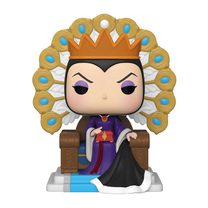 Disney Villains Funko Pop! Deluxe Vinile Figura Regina Cattiva sul Trono 9 Cm