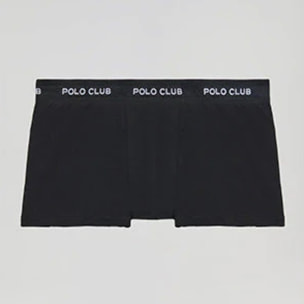 Boxer negro con logotipo Polo Club