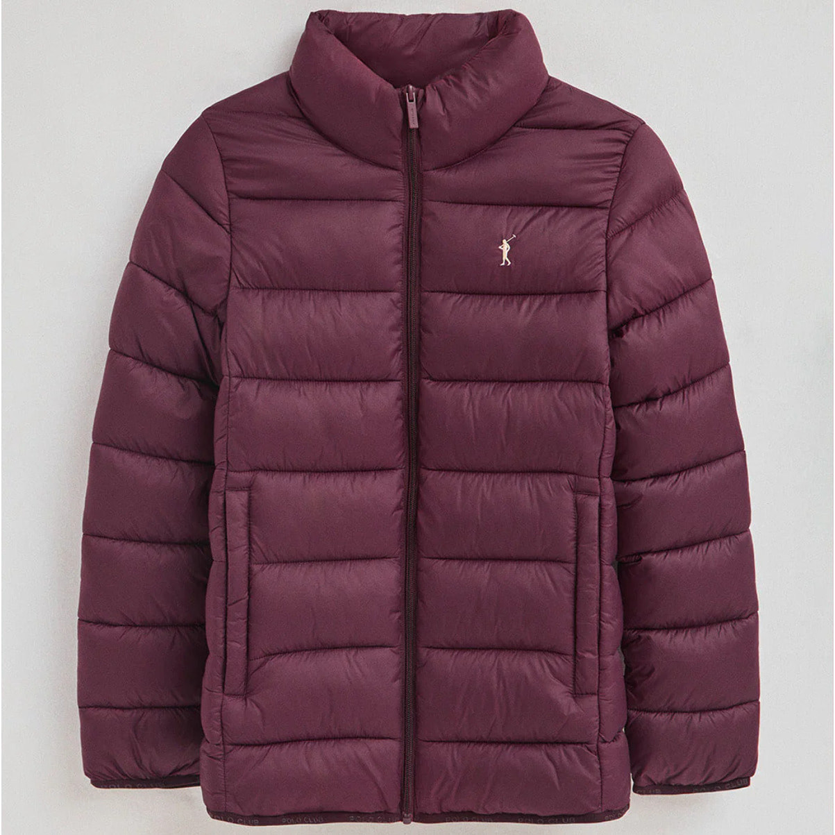 Chaqueta Salma Embroidery color borgoña con logo Rigby Go