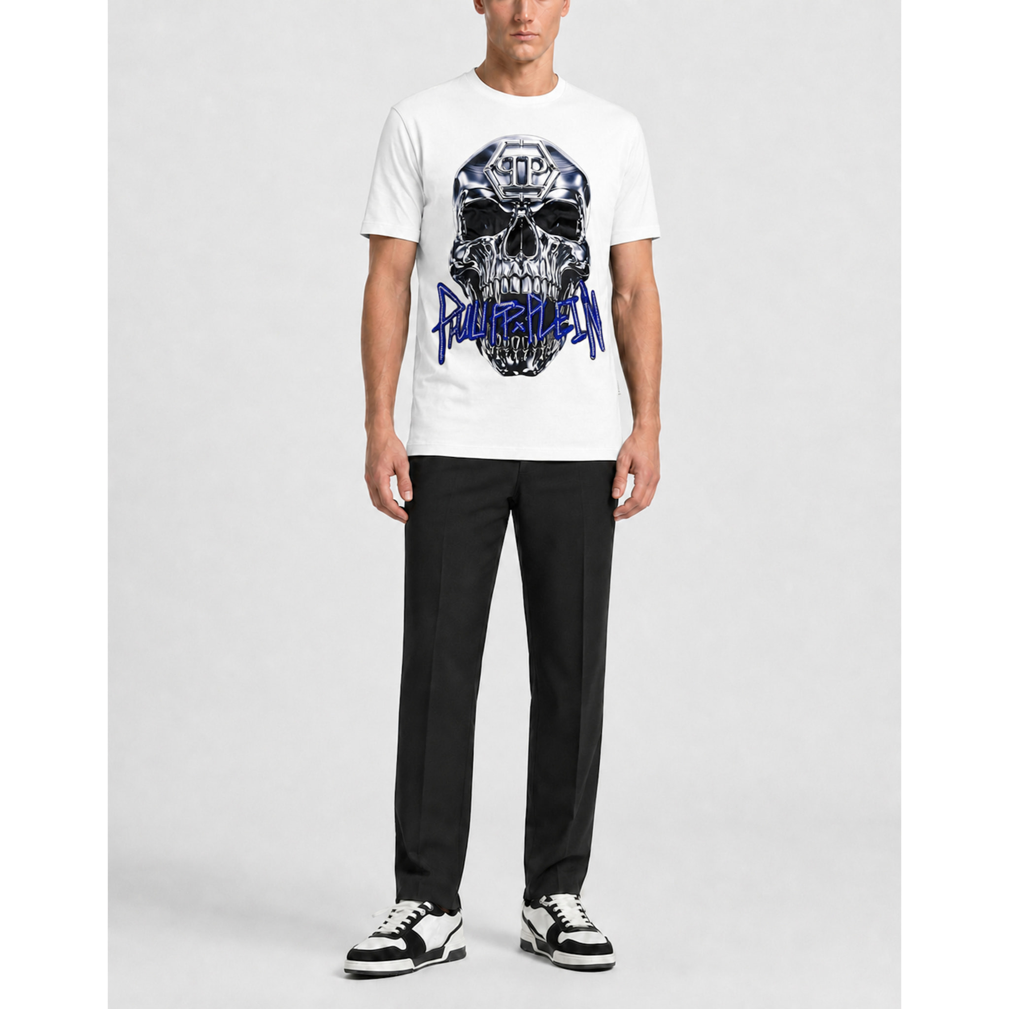 PHILIPP PLEIN T-shirt girocollo a maniche corte SKULL