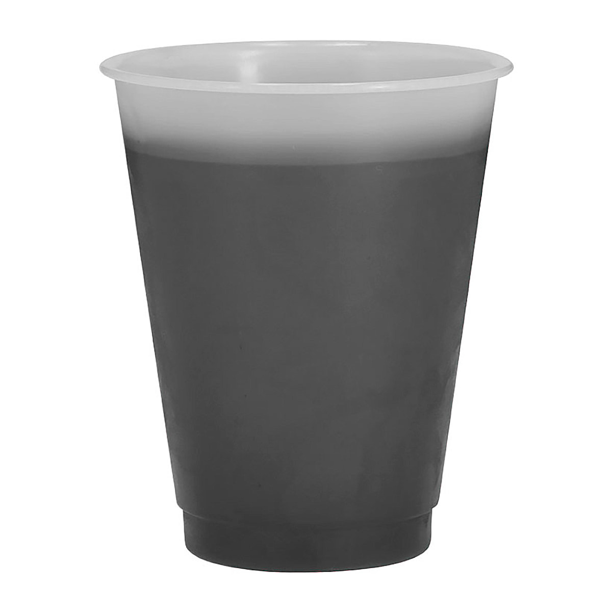 Pack de 10 Vasos con cambio de color al contacto con bebidas frías. De 500 ml de capacidad. Con acabado translúcido mate y fabricado en resistente material PP.